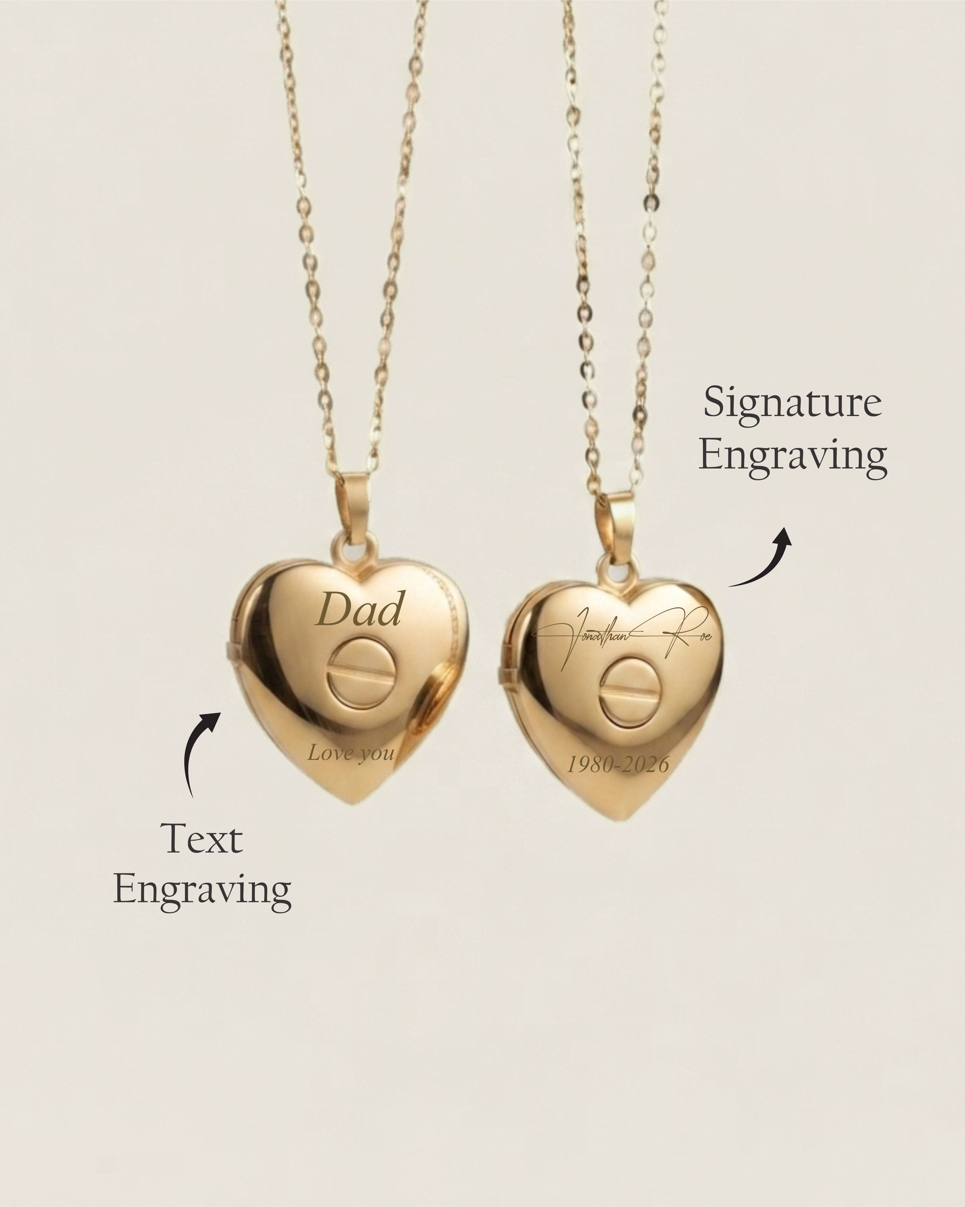 Loved Remembered 'Angel Heart' Gold Locket Urn