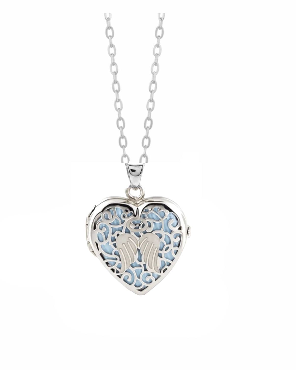 Loved Remembered 'Angel Heart' Silver Locket Urn