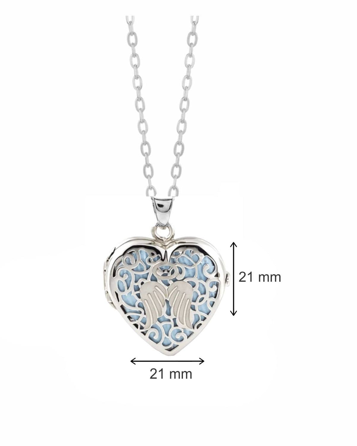 Loved Remembered 'Angel Heart' Silver Locket Urn