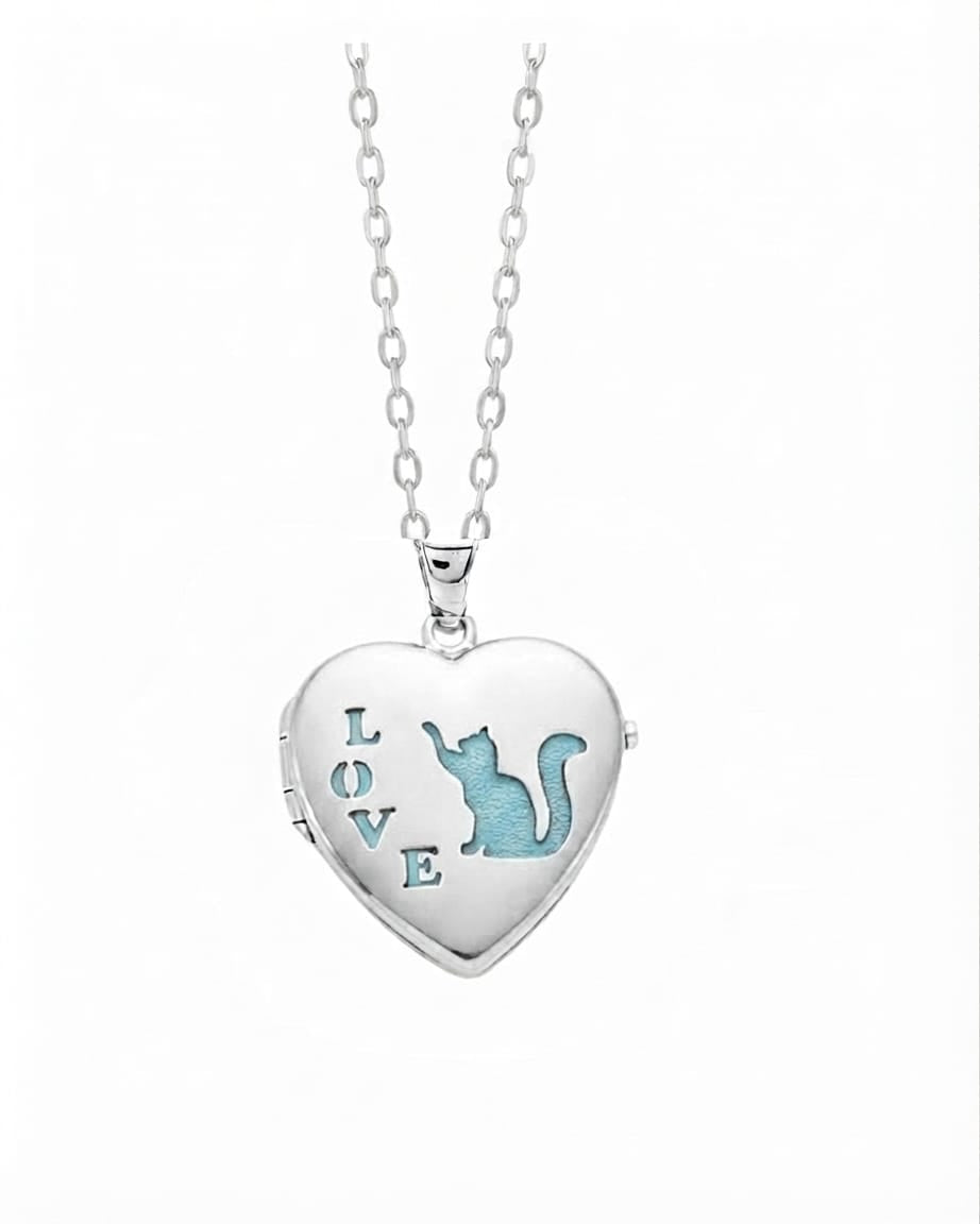 Loved Remembered Cat Locket Urn