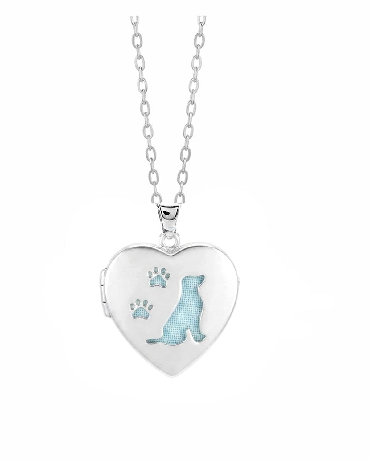 Loved Remembered Dog Paw Print Locket Urn