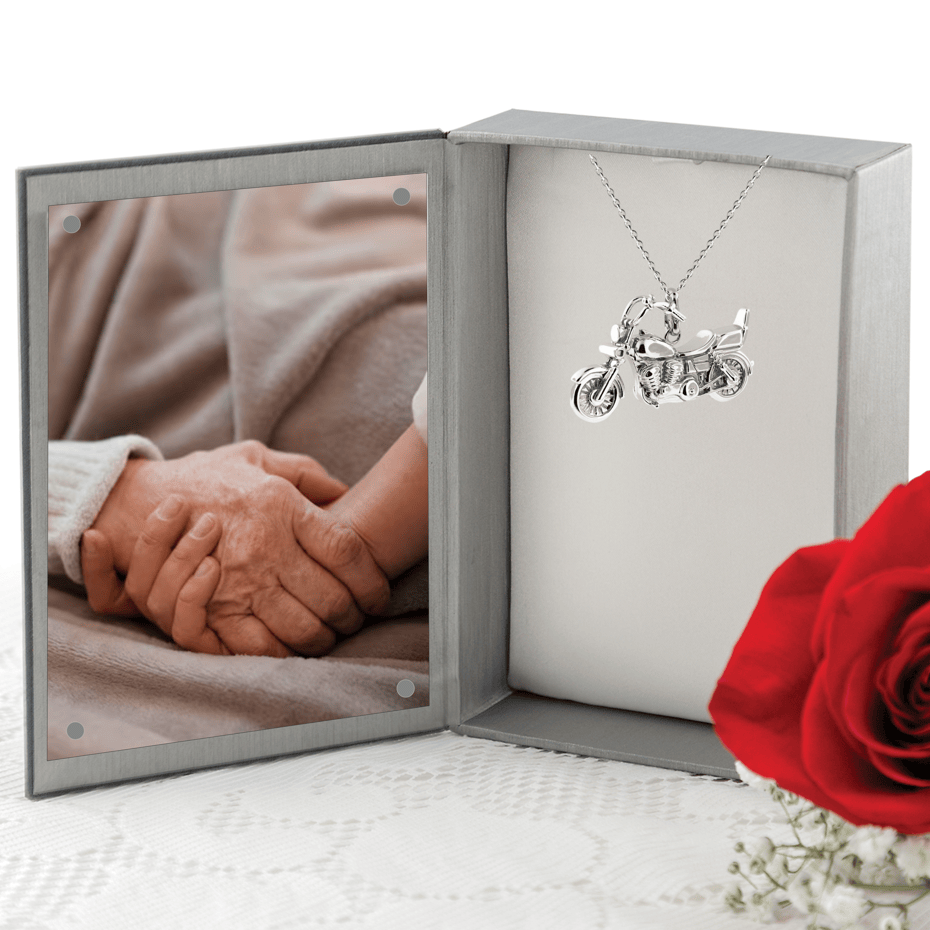 Loved Remembered Motorcycle Pendant Urn