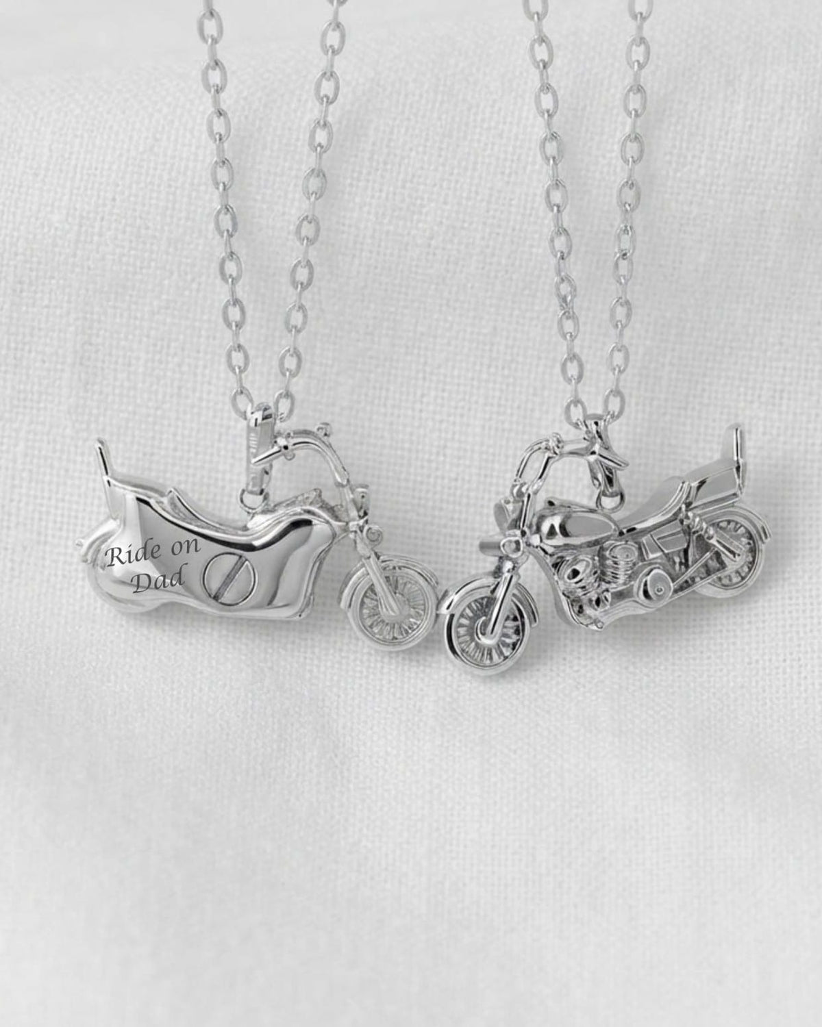 Loved Remembered Motorcycle Pendant Urn