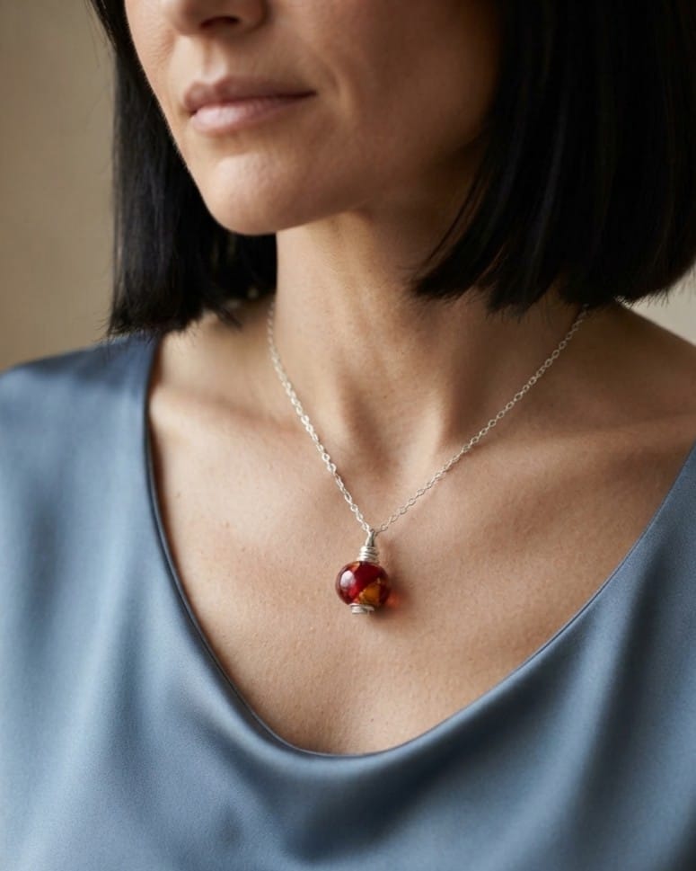 Loved Remembered Murano Glass Bead - Beyond the Sunset