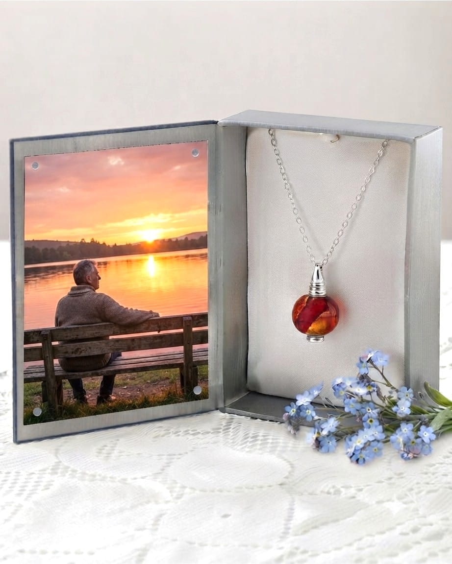 Loved Remembered Murano Glass Bead - Beyond the Sunset