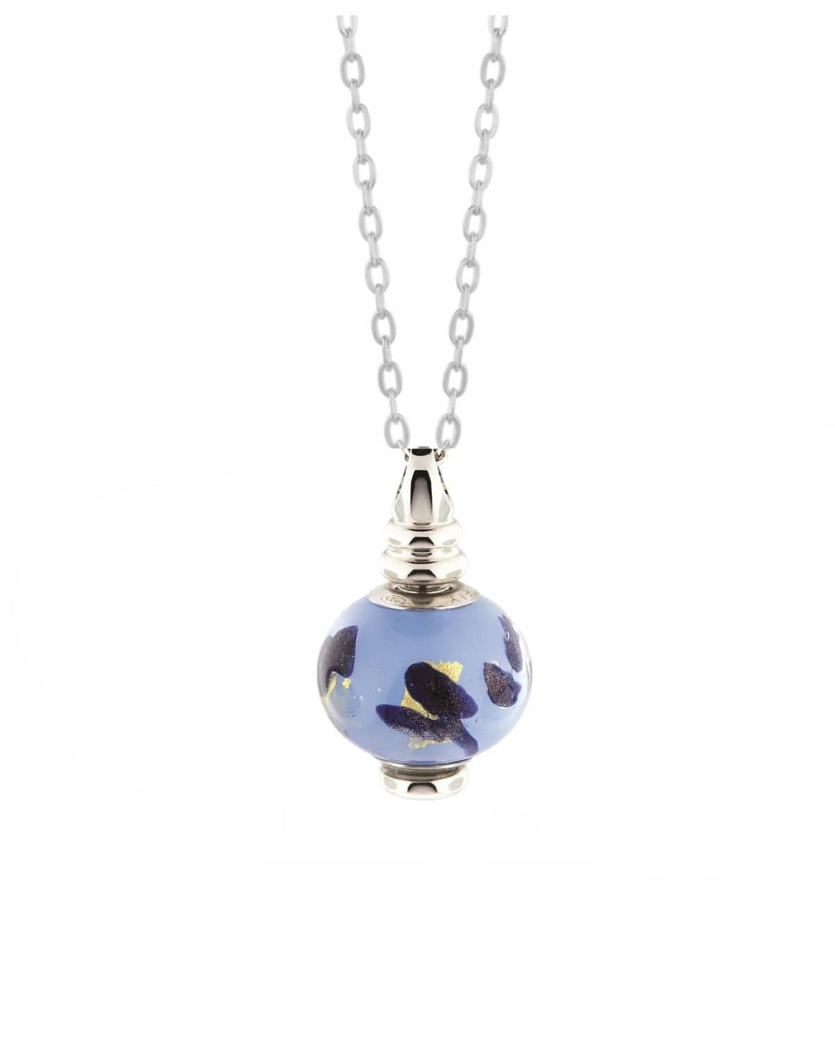Loved Remembered Murano Glass Bead - Ocean Mist