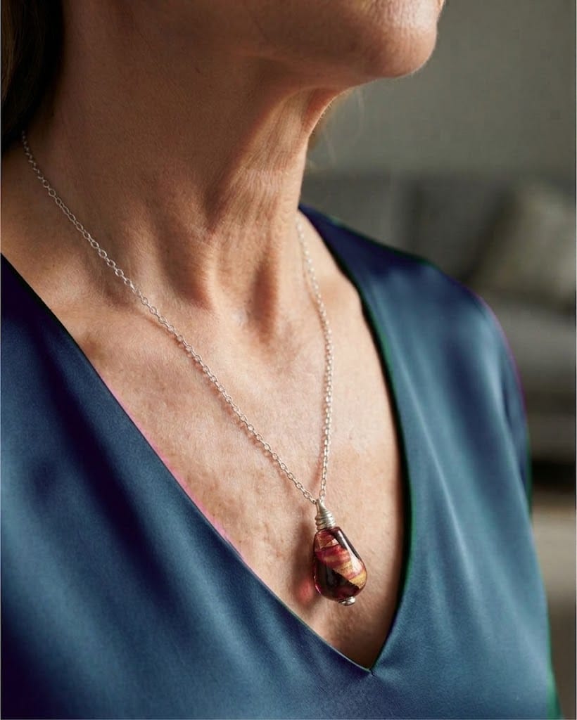 Loved Remembered Murano Glass Drop - Beyond the Sunset