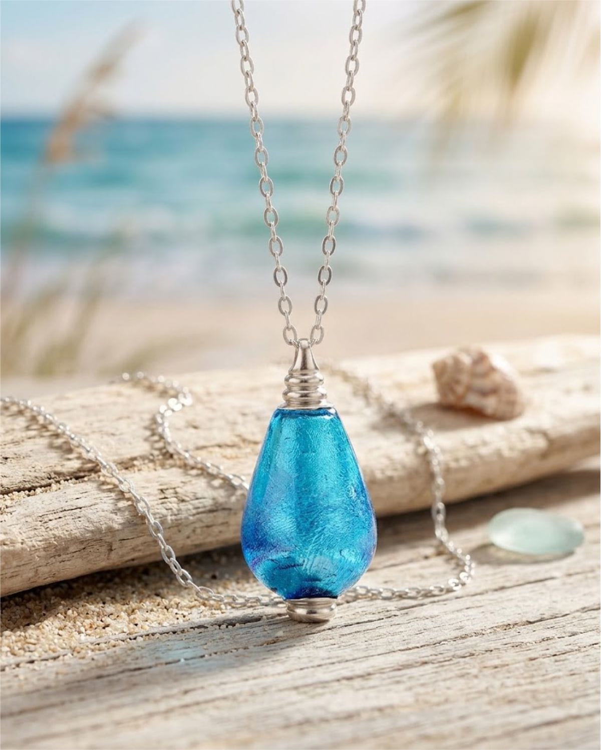 Loved Remembered Murano Glass Drop - 'Infinity'