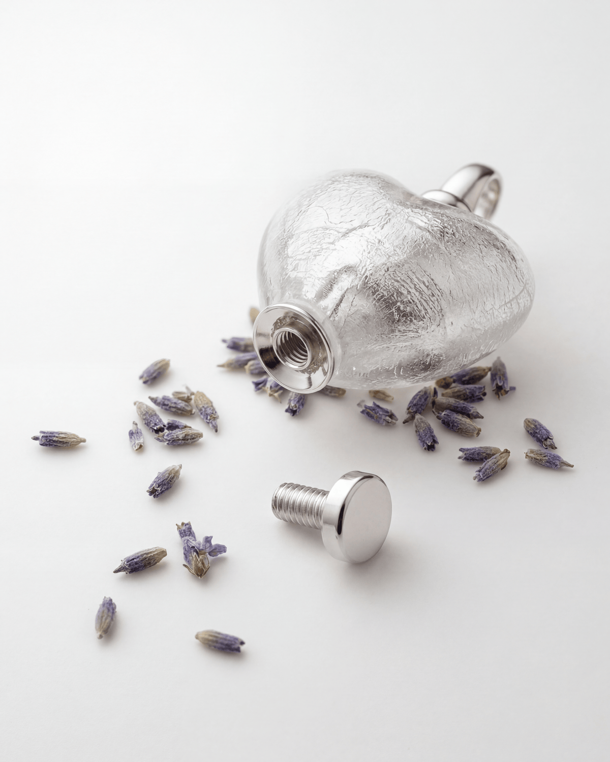 Loved Remembered Murano Glass Heart Urn - April