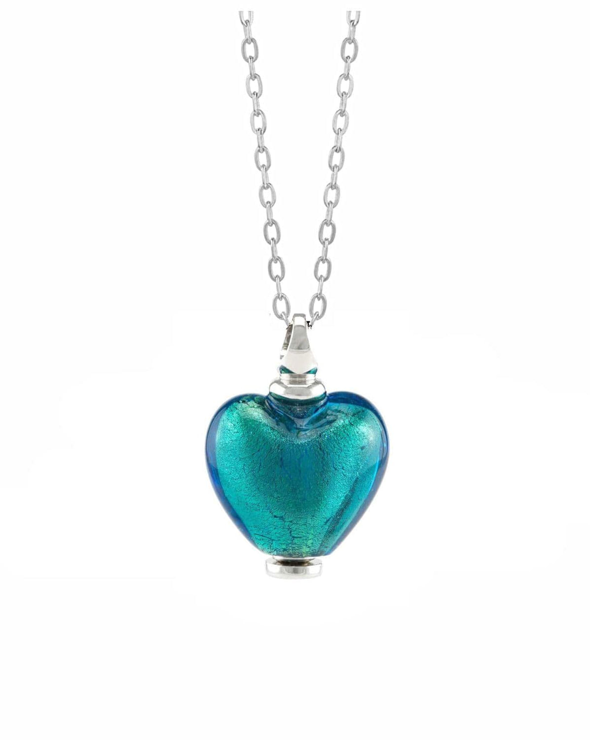 Loved Remembered Murano Glass Heart Urn - December