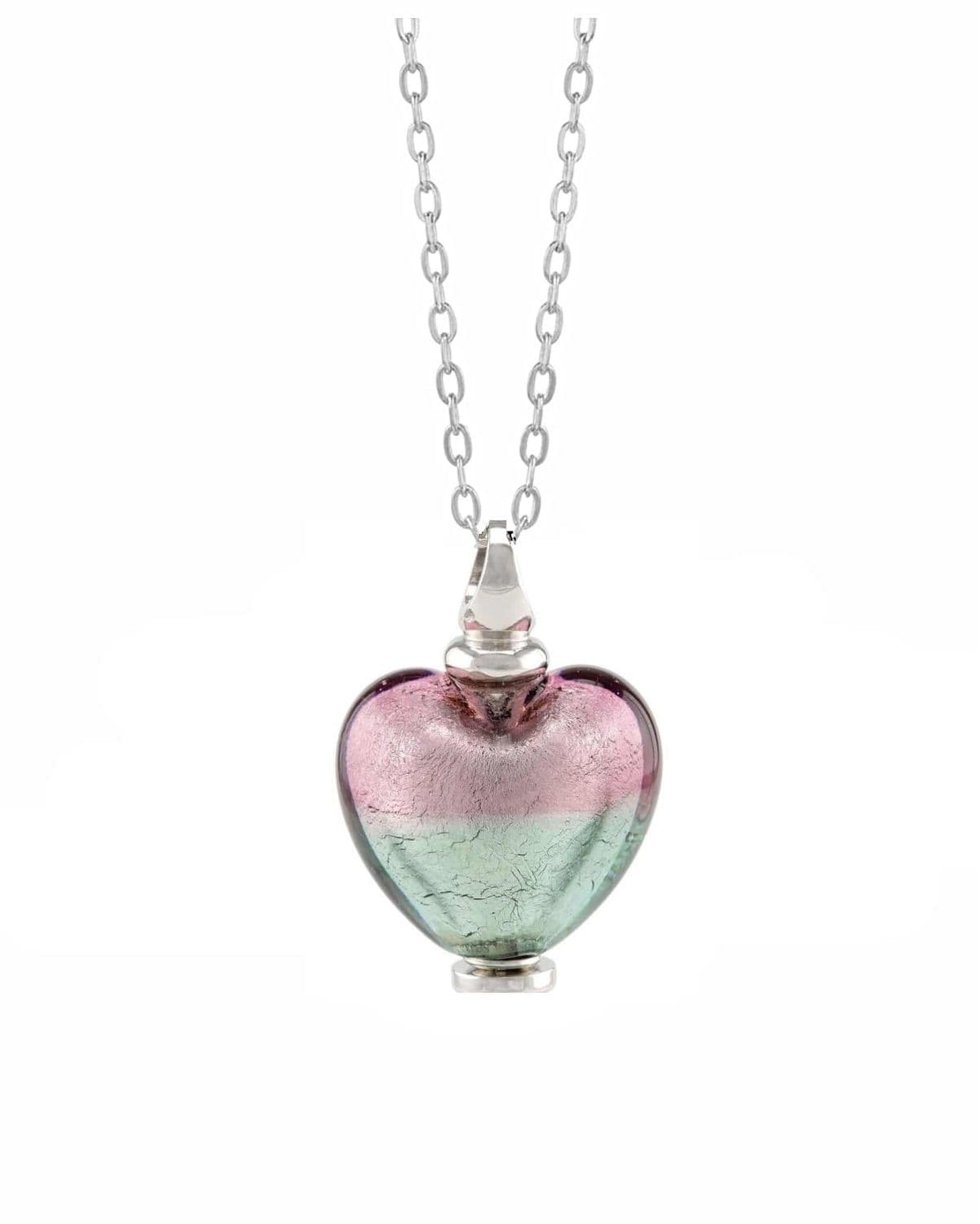 Loved Remembered Murano Glass Heart Urn - 'Enchanted Bliss'