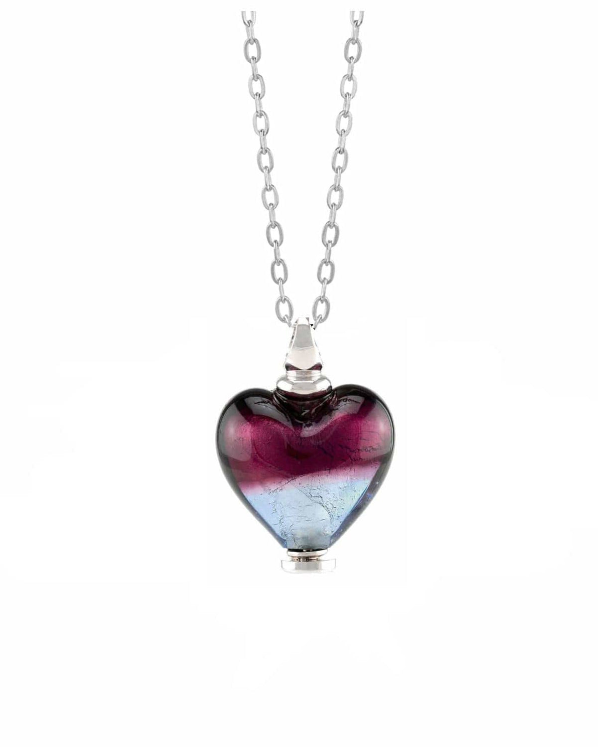 Loved Remembered Murano Glass Heart Urn - 'Joyful Hope'