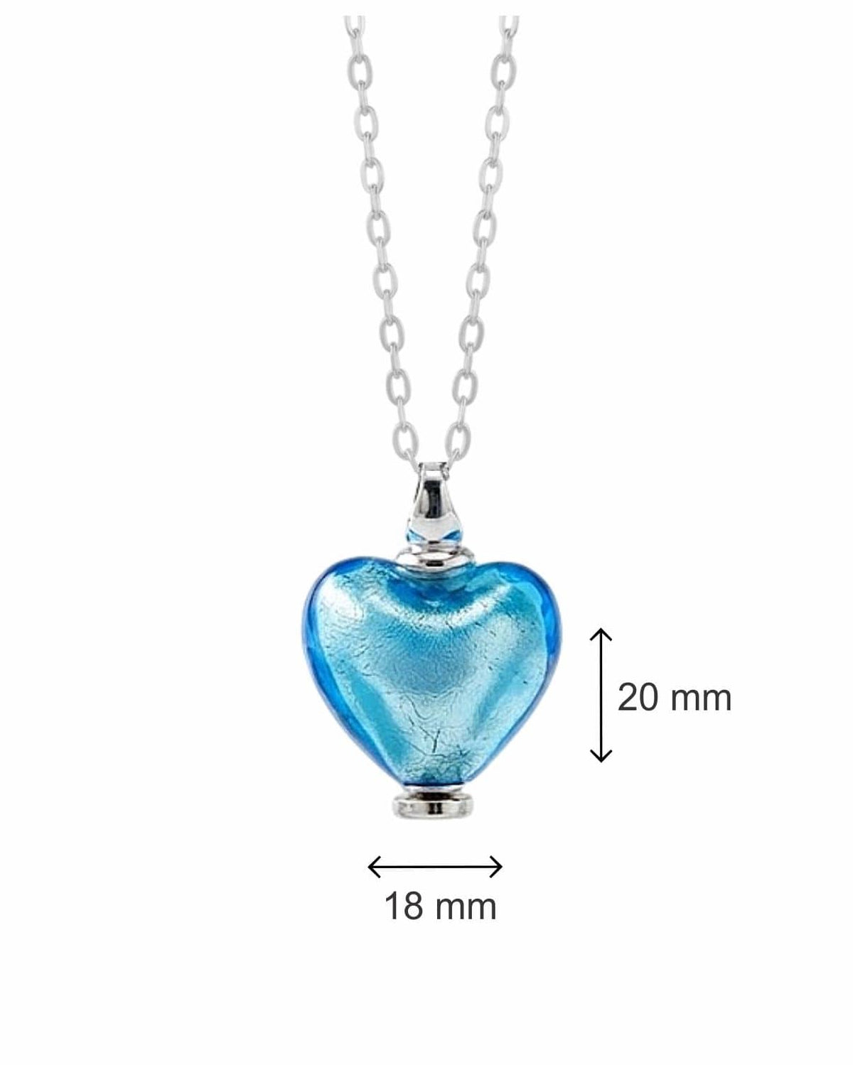 Loved Remembered Murano Glass Heart Urn - March