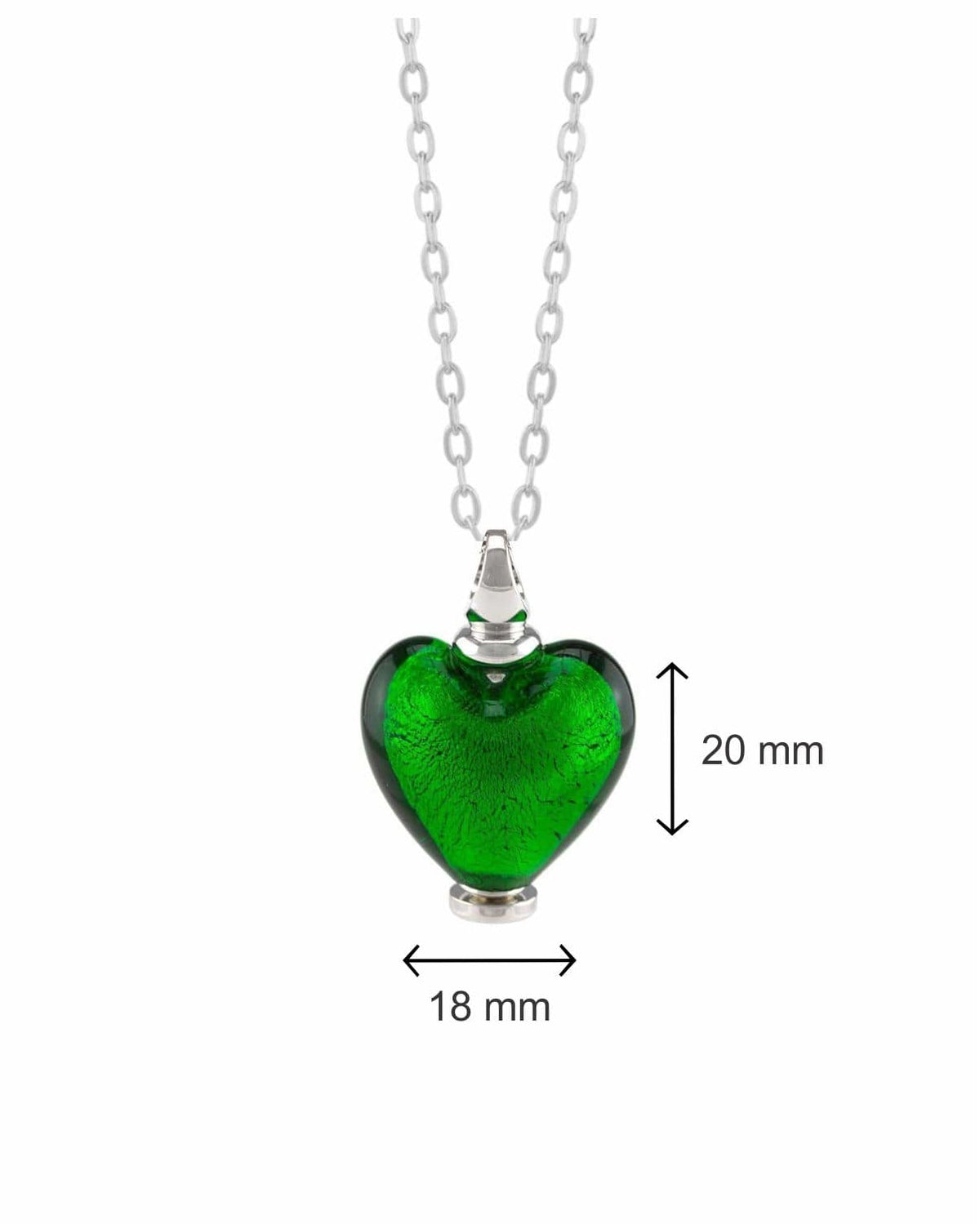 Loved Remembered Murano Glass Heart Urn - May
