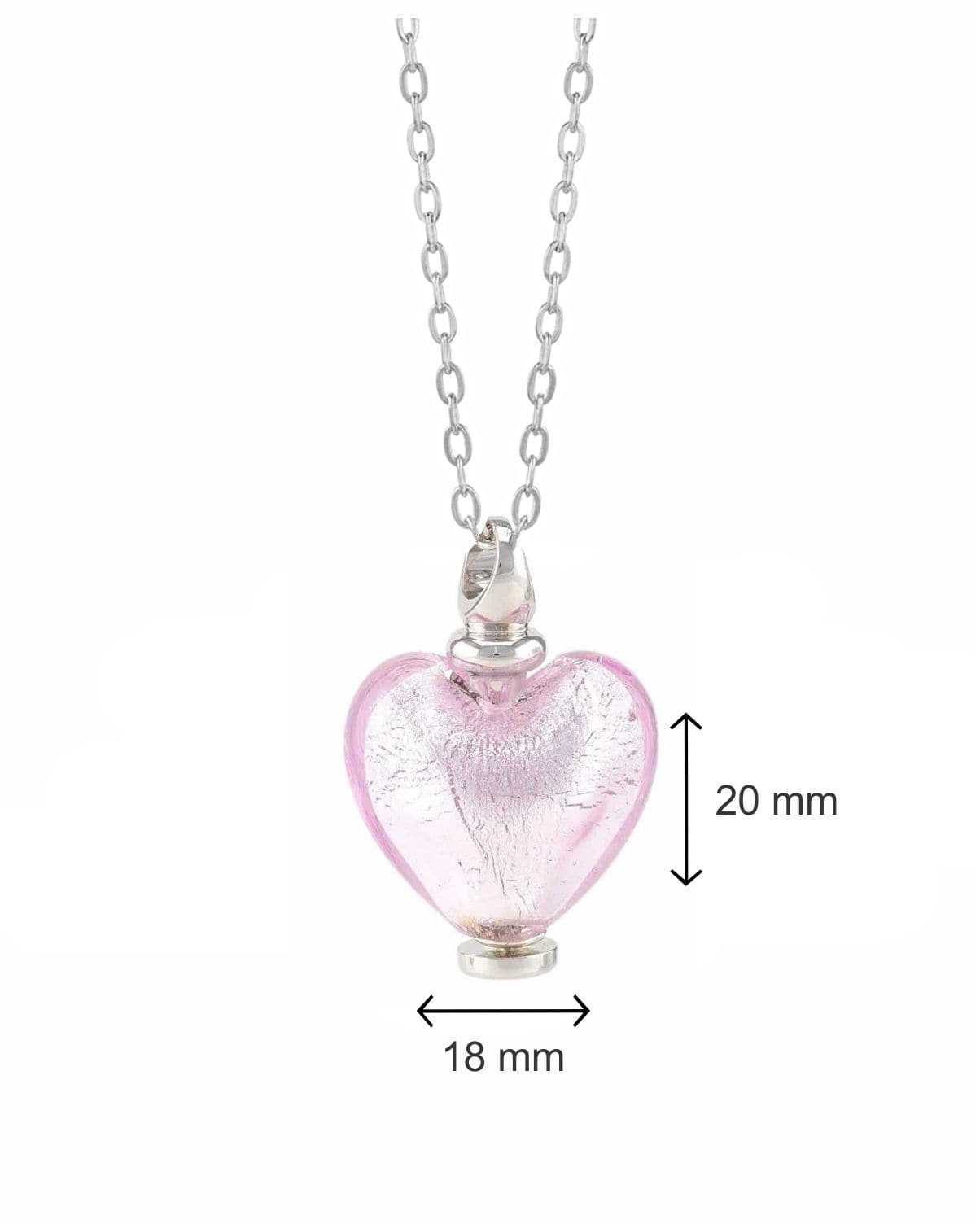 Loved Remembered Murano Glass Heart Urn - October