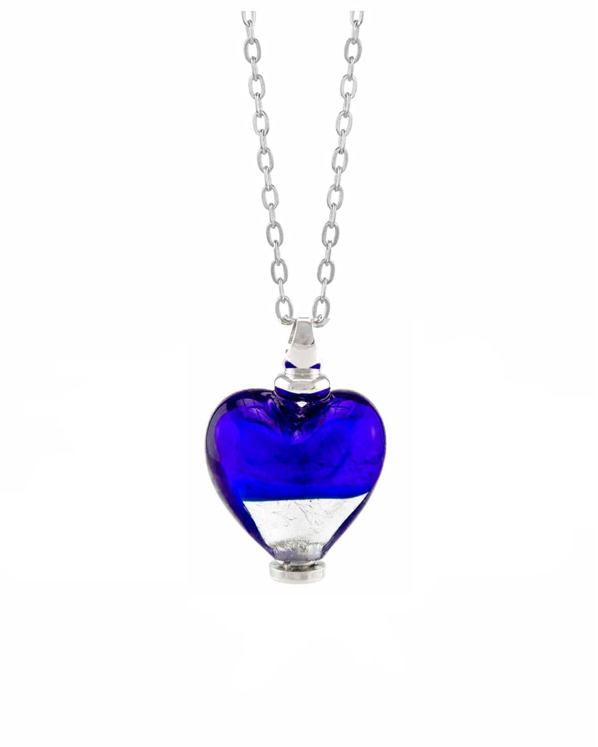 Loved Remembered Murano Glass Heart Urn - 'Peace and Harmony'