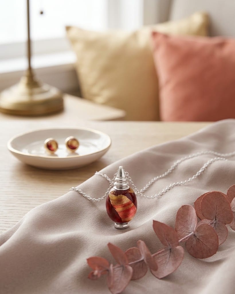 Loved Remembered Murano Glass Olive - Beyond the Sunset