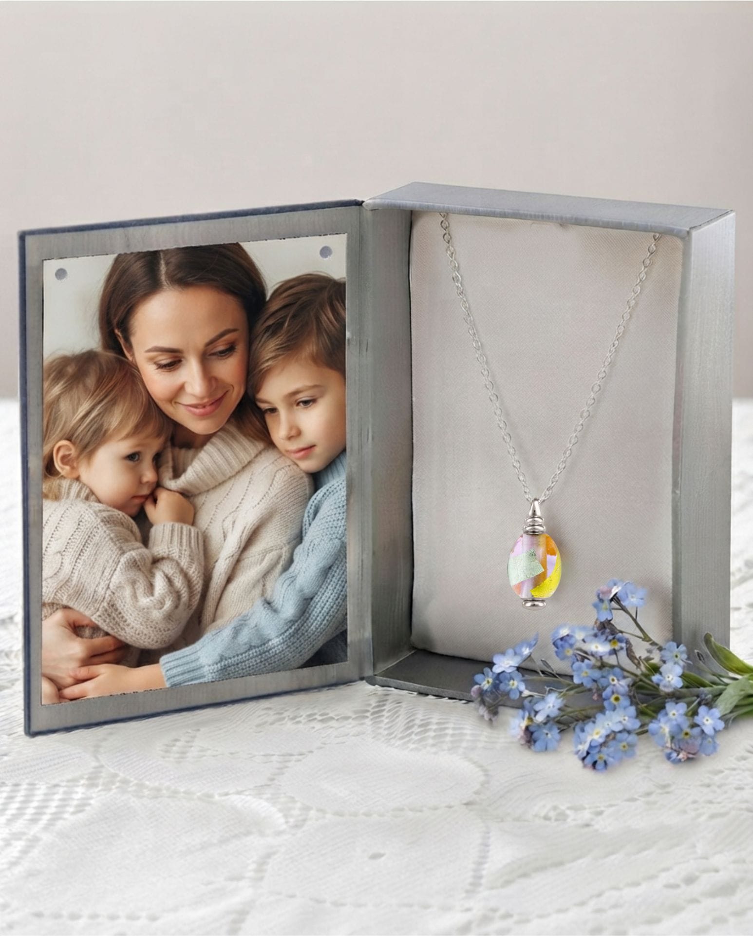 Loved Remembered Murano Glass Olive - Loving Whispers