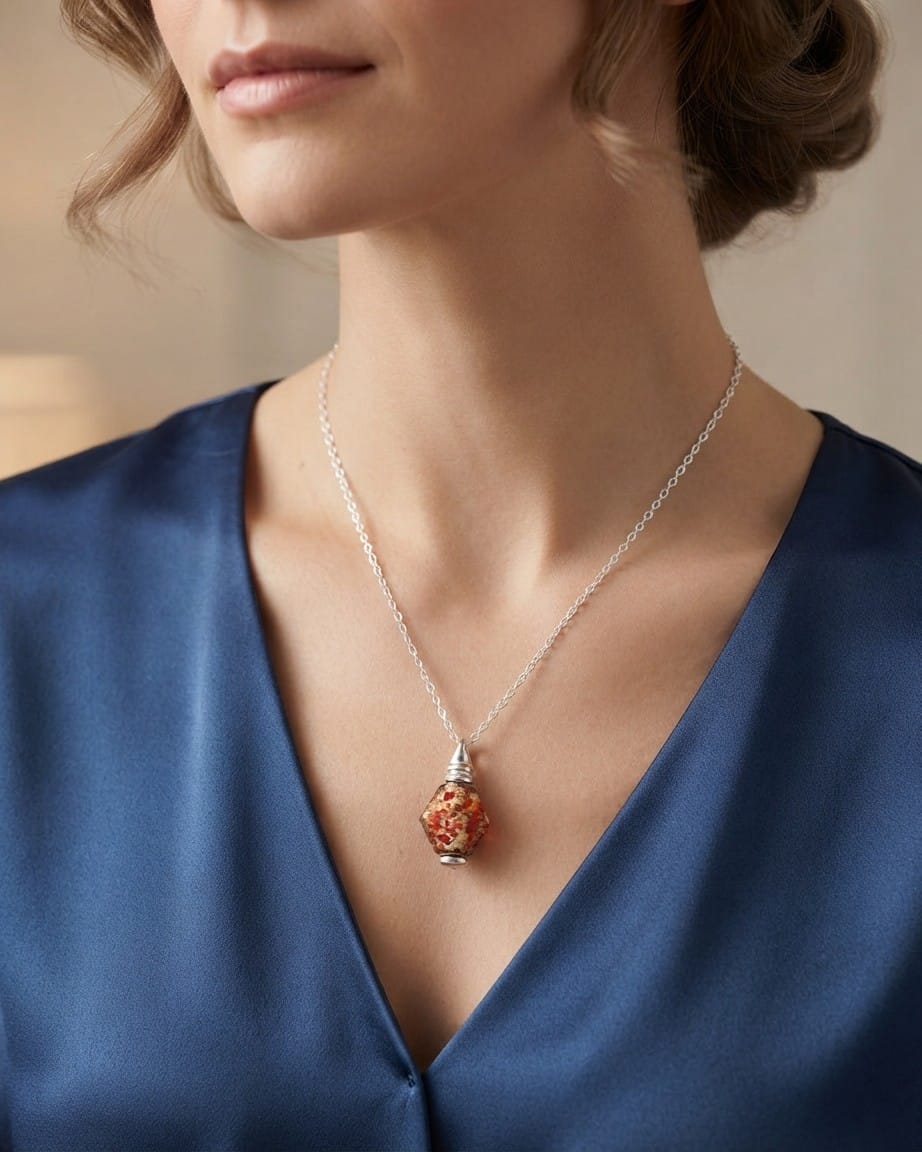 Loved Remembered Murano Glass Pendant Urn - Beloved