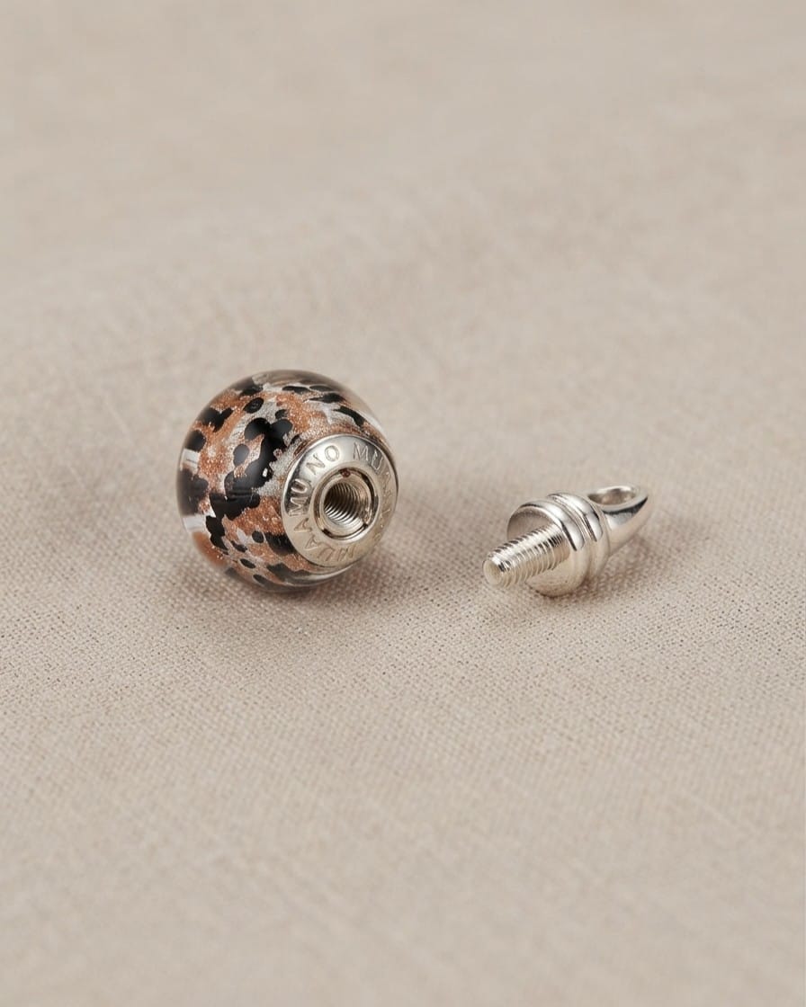 Loved Remembered Murano Glass Pendant Urn - Everlasting Embrace