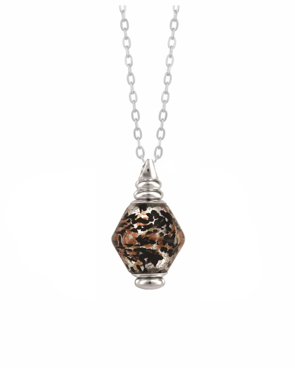 Loved Remembered Murano Glass Pendant Urn - Everlasting Embrace