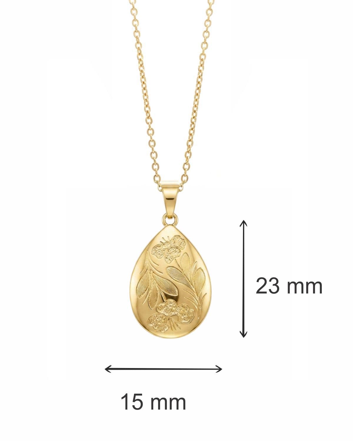 Loved Remembered 'Poppy' Gold Teardrop Pendant Urn OUT OF STOCK