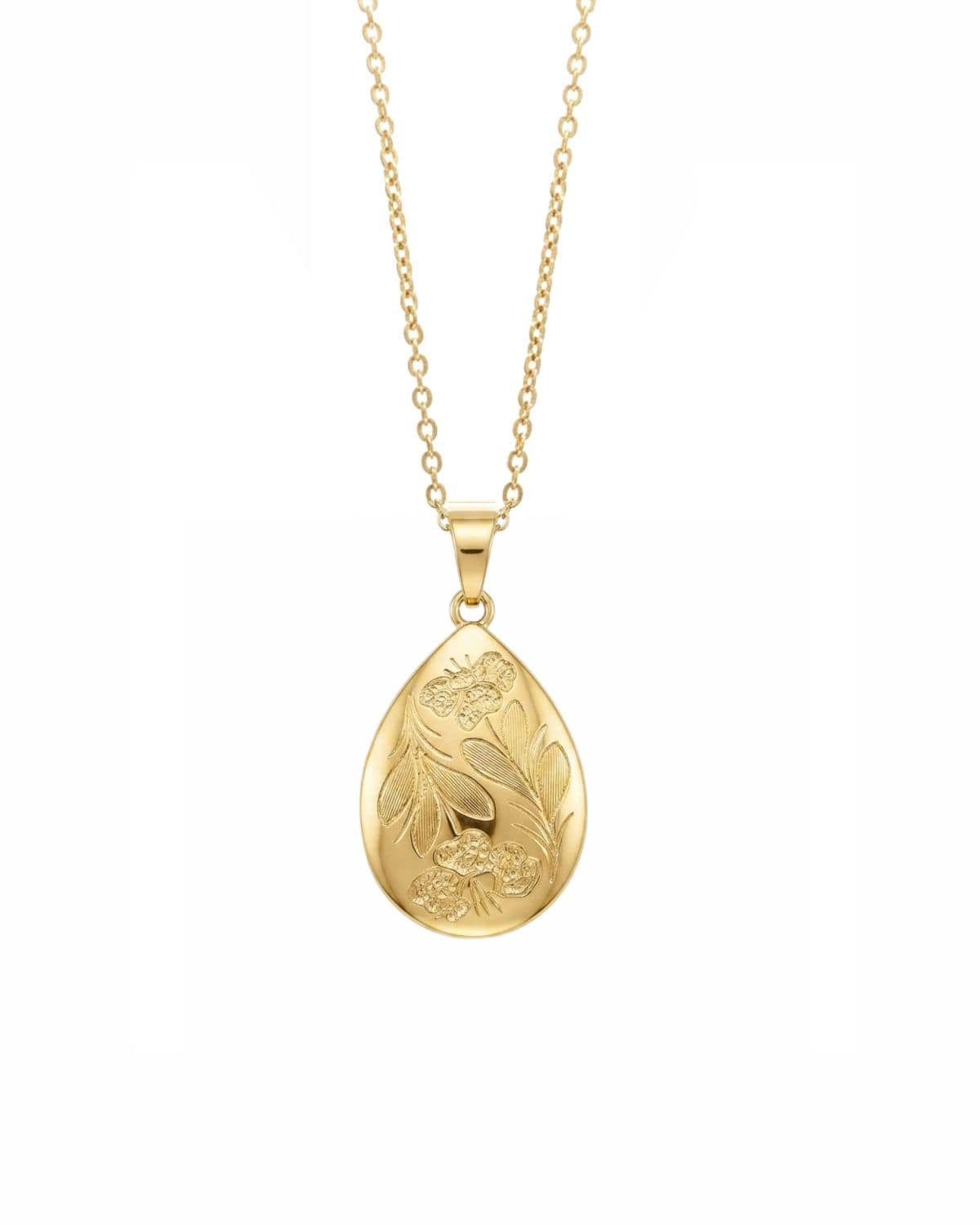Loved Remembered 'Poppy' Gold Teardrop Pendant Urn OUT OF STOCK