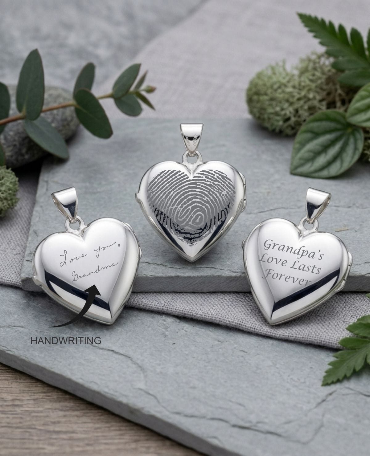 Loved Remembered Silver Filigree Heart Photo Print Locket
