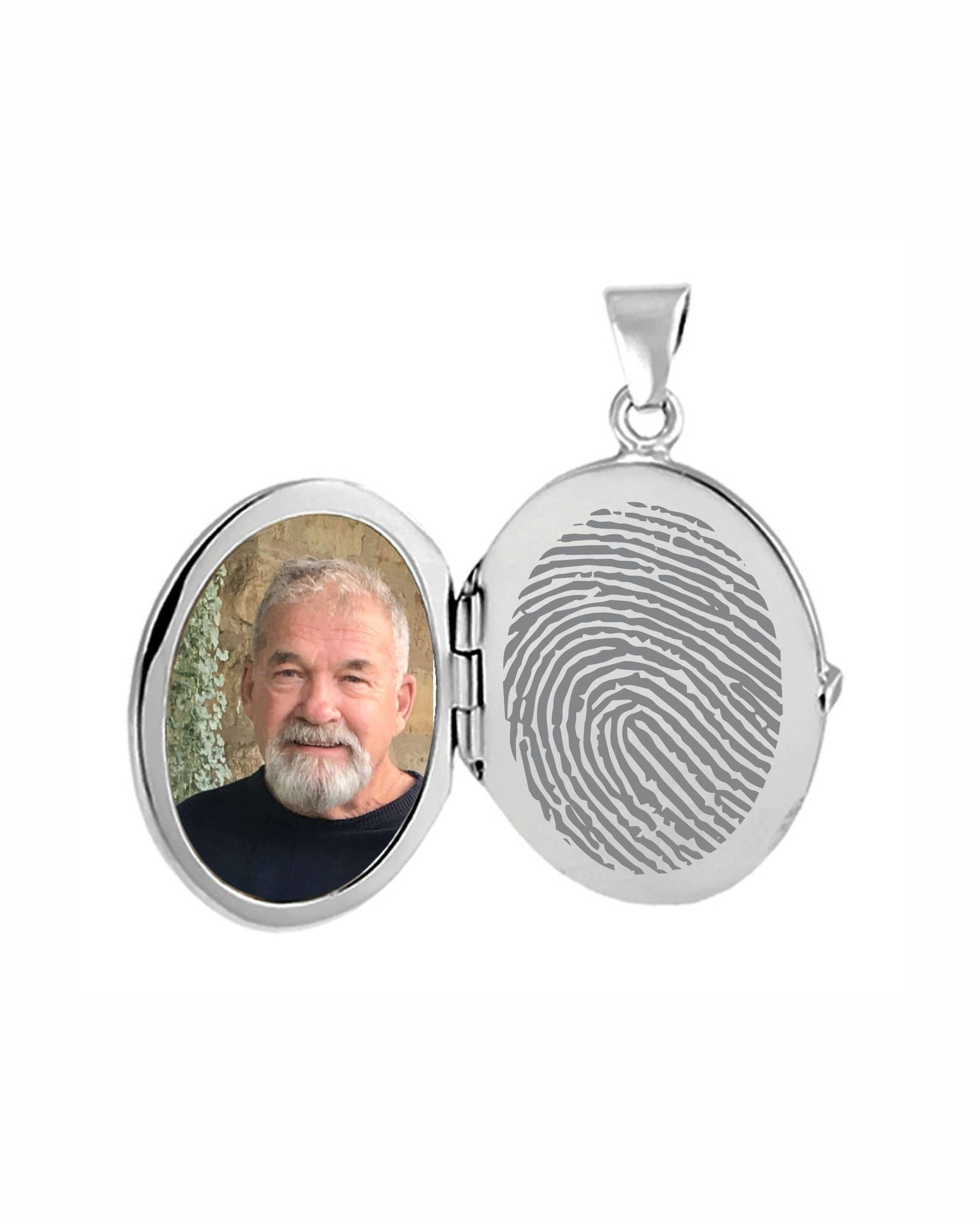 Loved Remembered Silver Filigree Oval Locket Urn