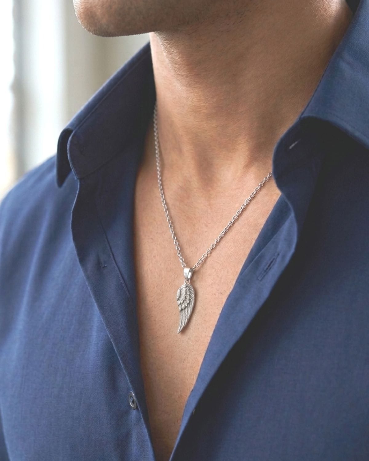 Loved Remembered Silver Guardian Angel Pendant Urn
