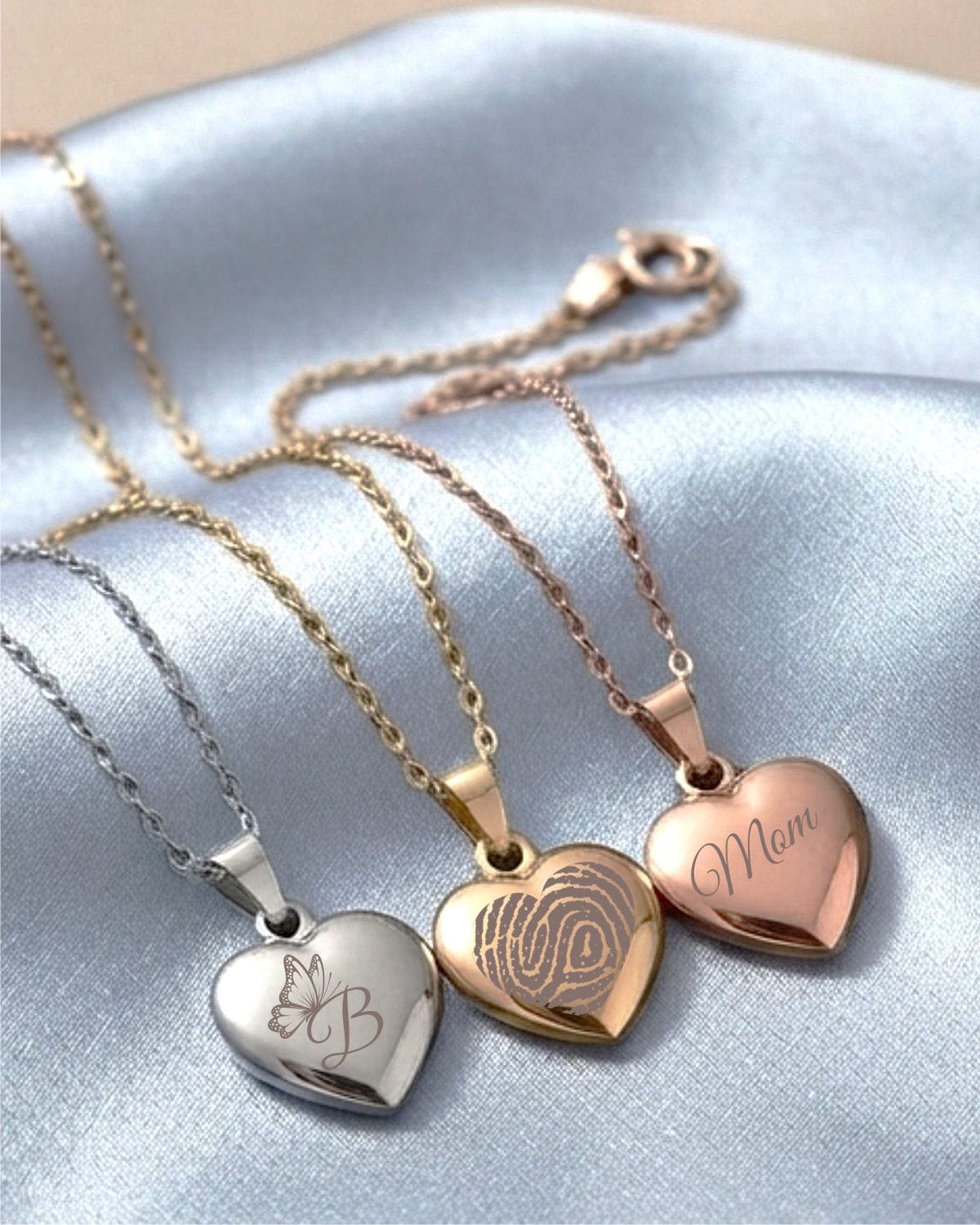 Loved Remembered Small Gold Heart Pendant Urn