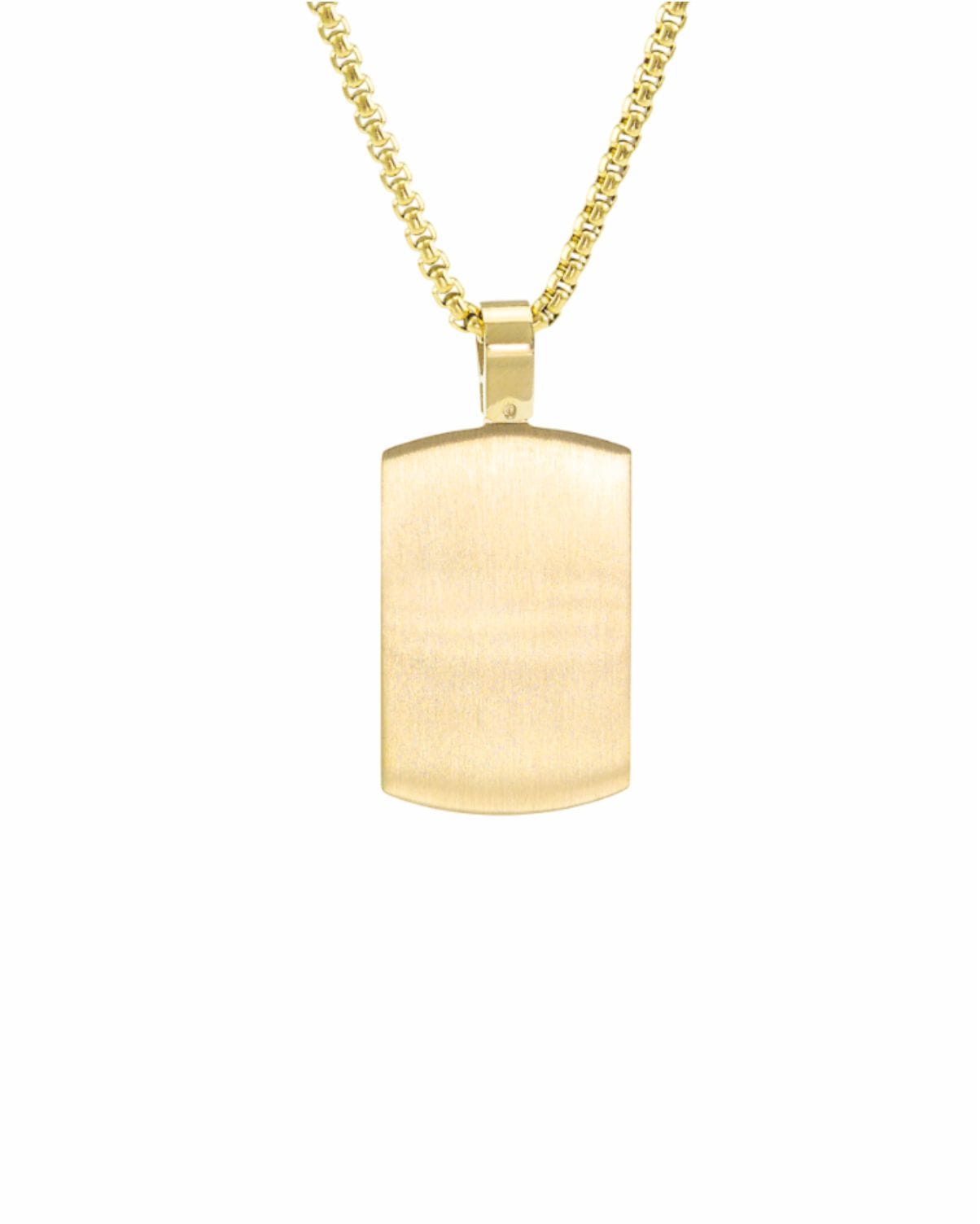 Loved Remembered STAINLESS 25G Gold Plated Tag Pendant