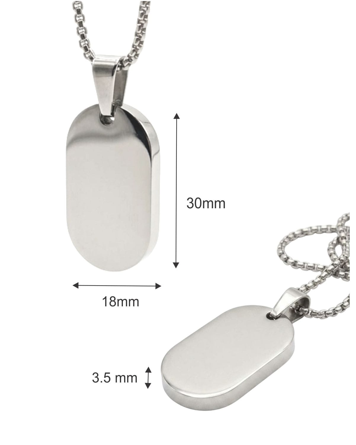Loved Remembered STAINLESS 5 Tag Urn
