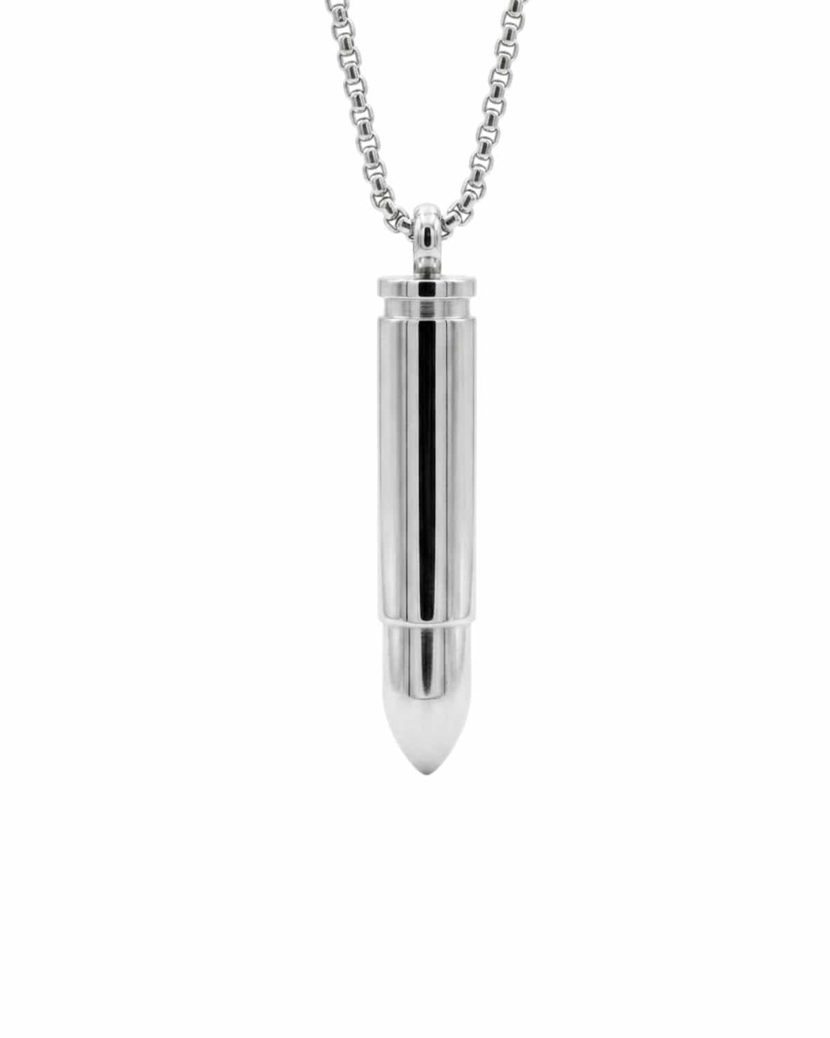 Loved Remembered STAINLESS 9 Bullet Pendant Urn