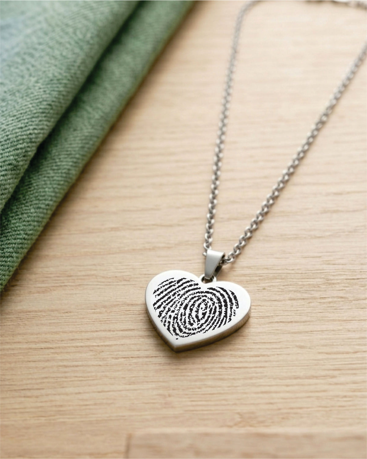 Loved Remembered Stainless Steel Heart Pendant
