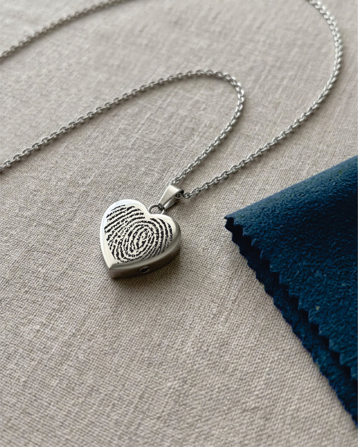 Loved Remembered Stainless Steel Heart Pendant Urn