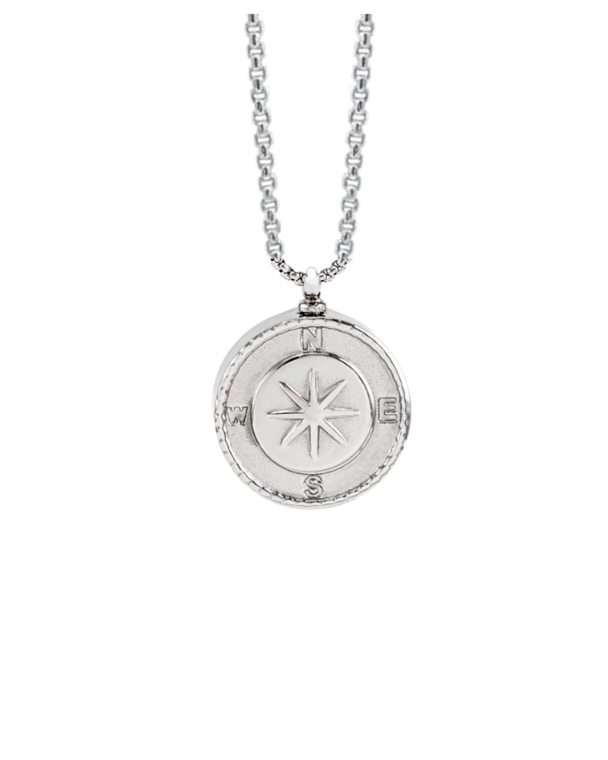 Loved Remembered Stainless Steel Large Compass Urn