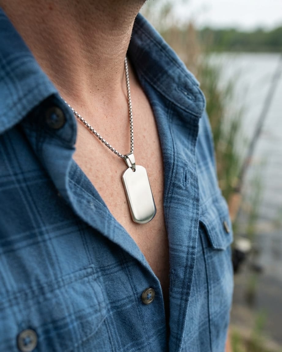 Loved Remembered Stainless Steel Tag Pendant