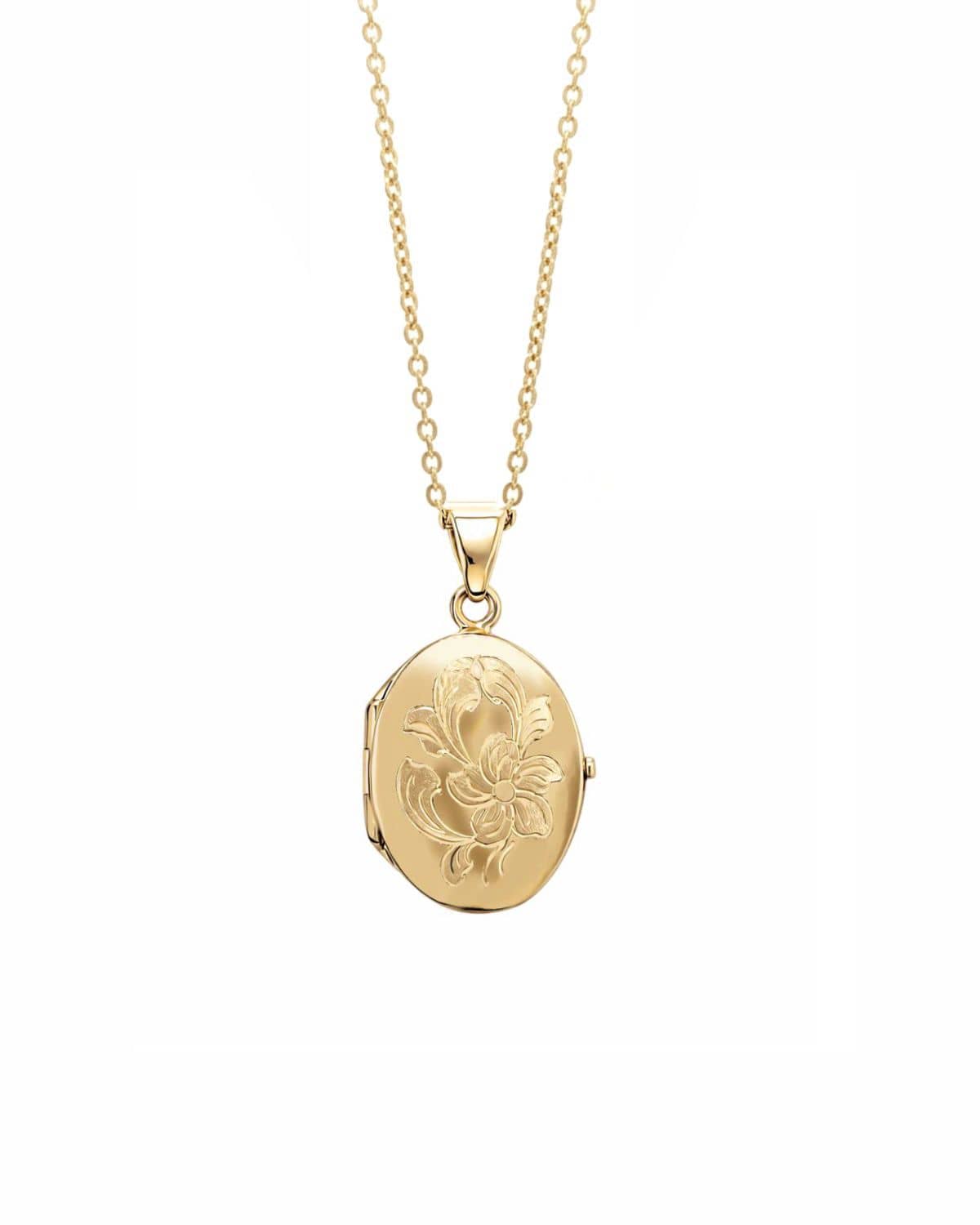 Loved Remembered 'Wildflower' Gold Classic Locket