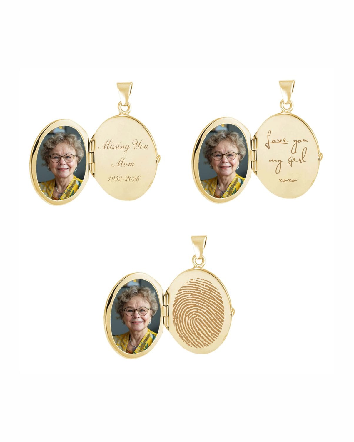 Loved Remembered 'Wildflower' Gold Locket Urn