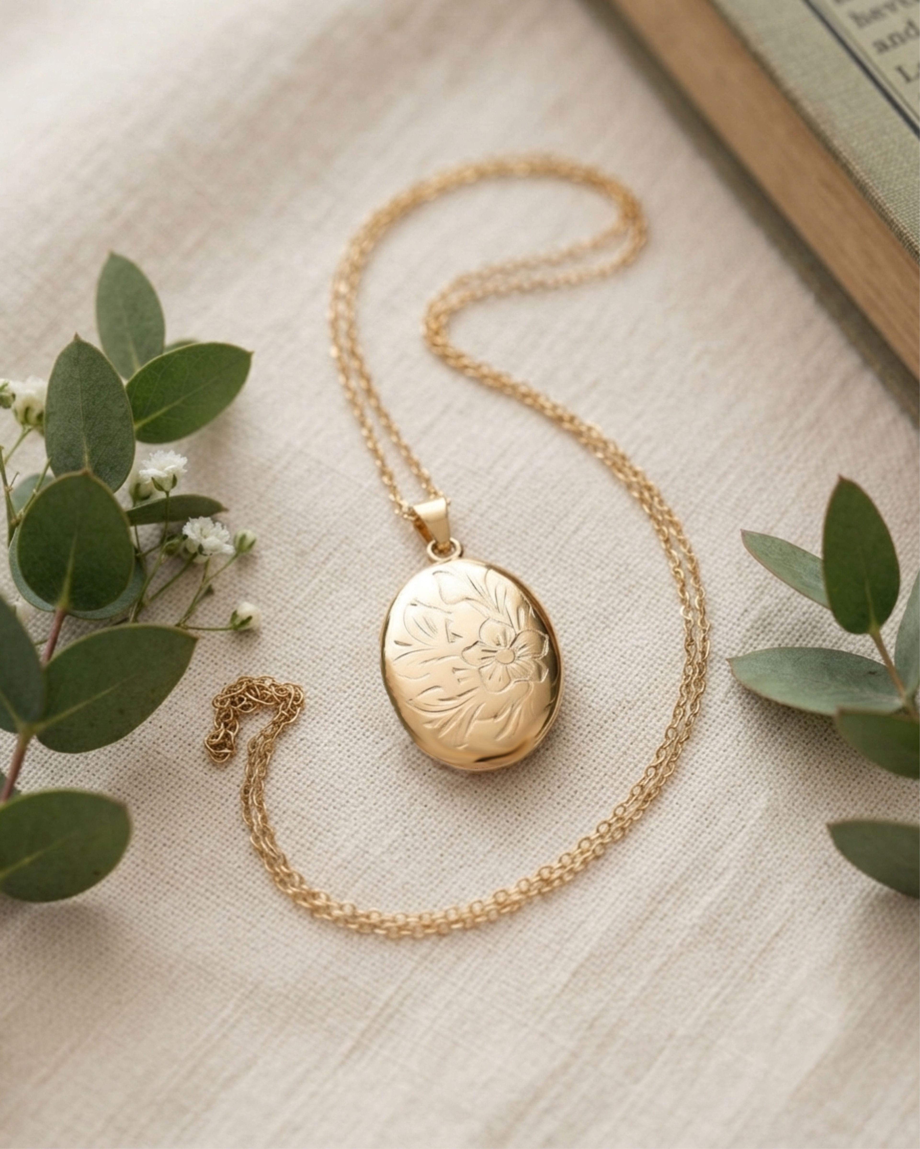 Loved Remembered 'Wildflower' Gold Pendant Urn