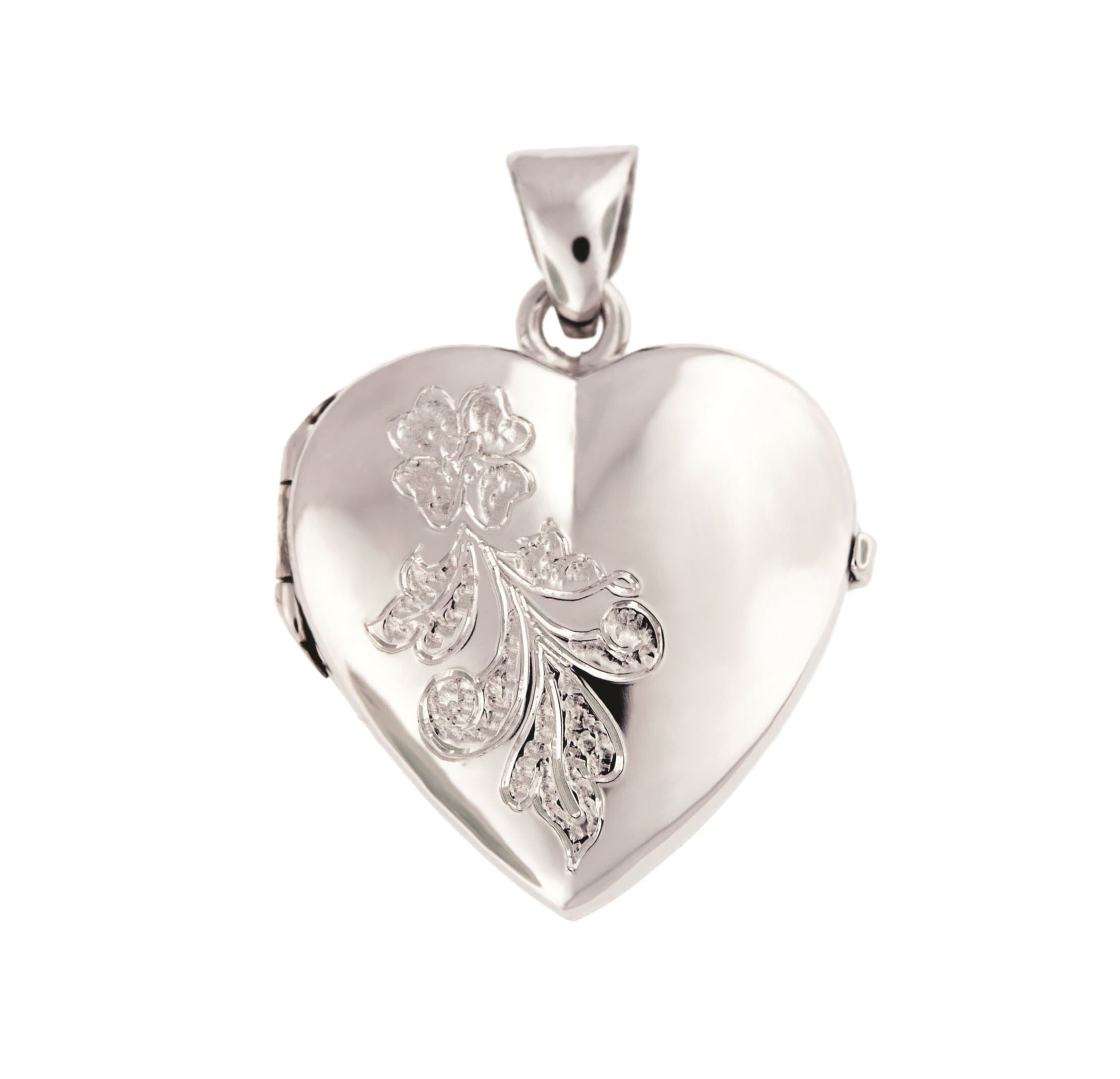 Loved Remembered Silver 'Forget Me Not' Classic Locket