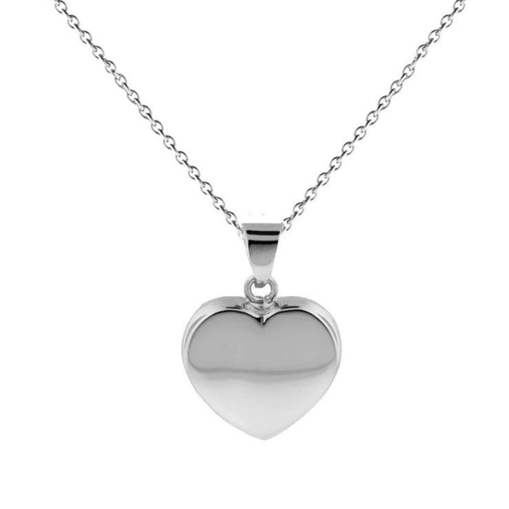 Loved Remembered Silver Heart Pendant Urn