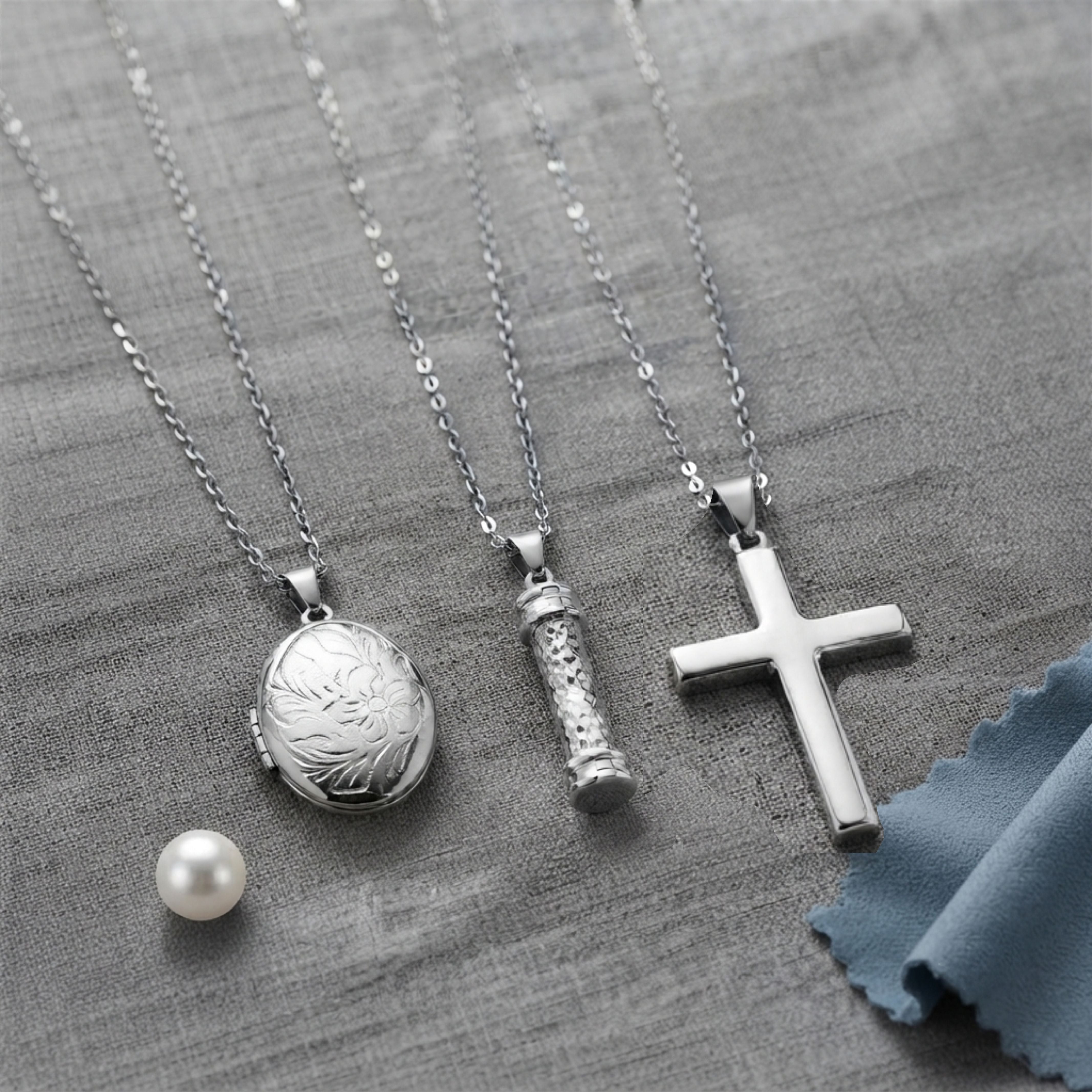 Silver Pendant Urns