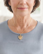 Loved Remembered 'Angel Heart' Gold Locket Urn