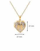 Loved Remembered 'Angel Heart' Gold Locket Urn