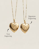 Loved Remembered 'Angel Heart' Gold Locket Urn