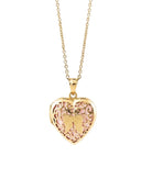 Loved Remembered 'Angel Heart' Gold Locket Urn