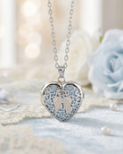 Loved Remembered 'Angel Heart' Silver Locket Urn