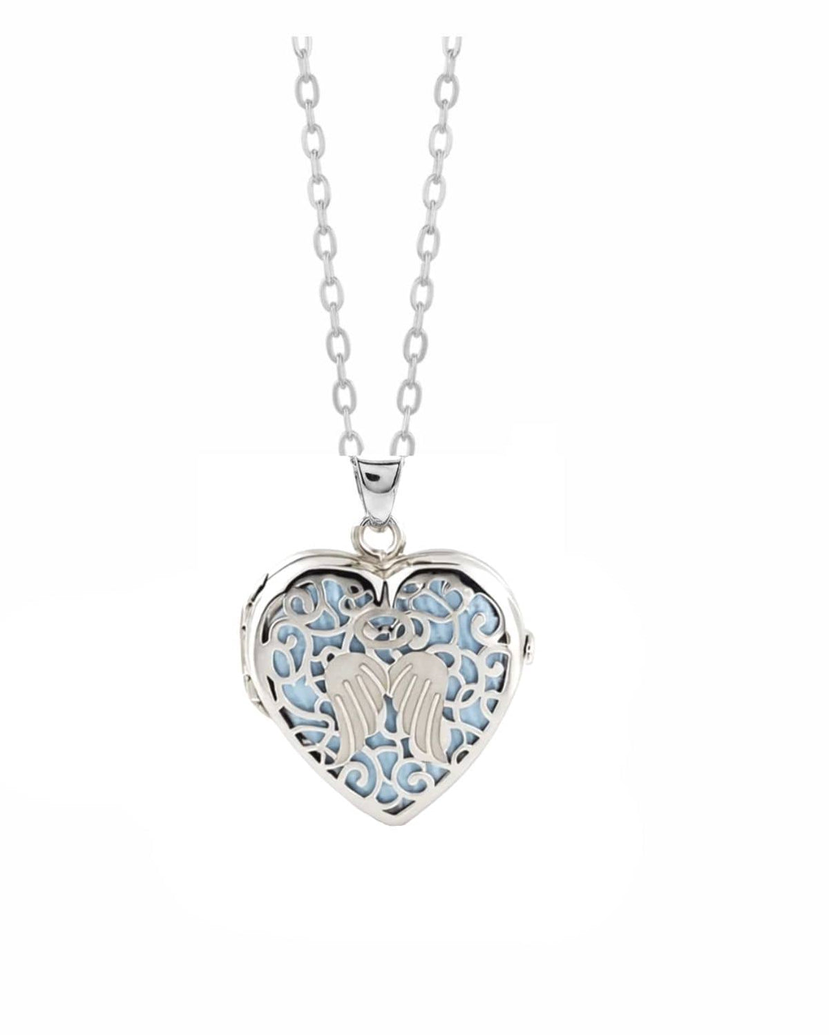 Loved Remembered 'Angel Heart' Silver Locket Urn